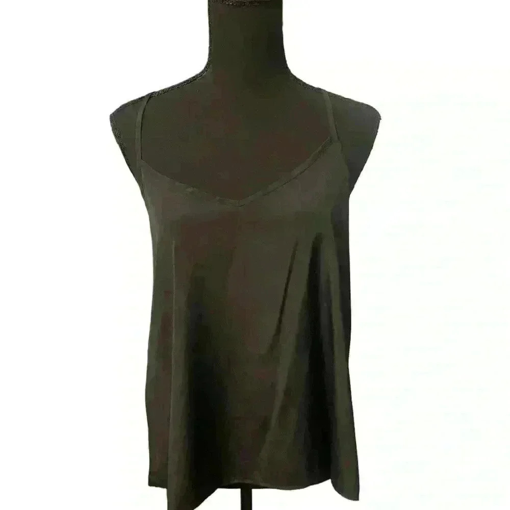 Hollister black razor back camisole size large